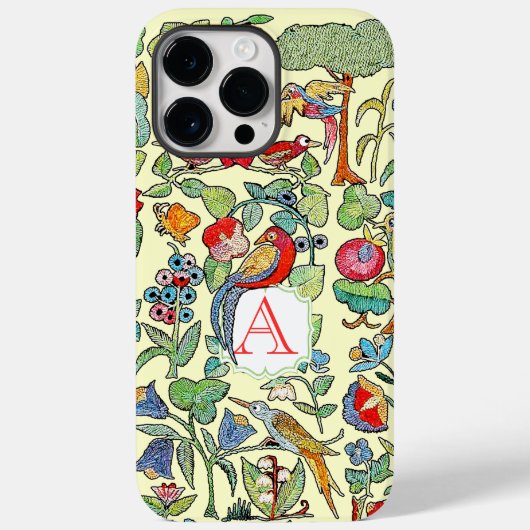 モノグラムヴィンテージフェイク刺繍模様iphone Case-Mate iPhoneケース (裏面)