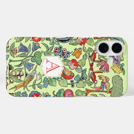 モノグラムヴィンテージフェイク刺繍絵柄iphone 5 Case-Mate iPhoneケース (裏面 (横))