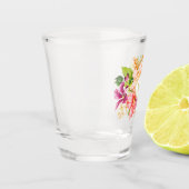 モノグラムヴィンテージフラワーズピンクパステルブーケ ショットグラス (左)