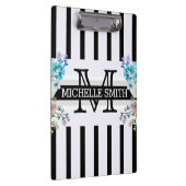 モノグラムヴィンテージフローラブラックストライプ クリップボード (右)