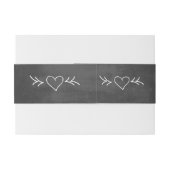 モノグラムヴィンテージモダンシャルボード 招待状ベリーバンド (裏面例)