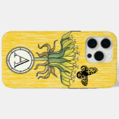 モノグラムヴィンテージモダンダンドリオンフラワースマートフォン Case-Mate iPhoneケース (裏面 (横))