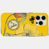 モノグラムヴィンテージモダンポピー花iphone Case-Mate iPhoneケース (裏面 (横))