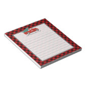 モノグラムヴィンテージレッドトラックとツリーバッファロープライド ノートパッド (アングル)