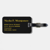 モノグラムヴィンテージ旅行魚クイーンズランドオーストラリア ラゲッジタグ (裏面横)