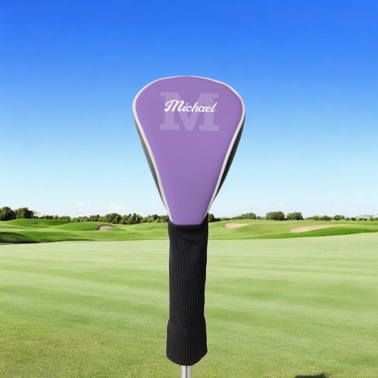 モノグラムヴィンテージ書道紫 ゴルフヘッドカバー