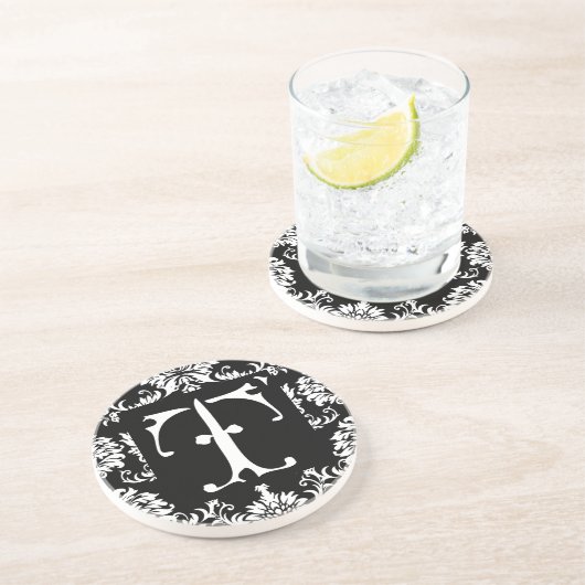 モノグラムヴィンテージ結婚Tアニバーサリーコースター コースター (側面)