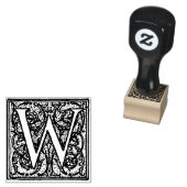 モノグラムヴィンテージ装飾文字W ラバースタンプ (押印)