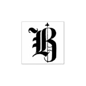 モノグラムヴィンテージ装飾旧英文字B ラバースタンプ (インプリント)