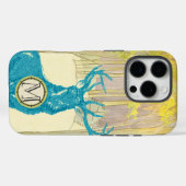 モノグラムヴィンテージ鹿アールヌーボーフォレストアイフォン Case-Mate iPhoneケース (裏面 (横))