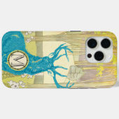 モノグラムヴィンテージ鹿アールヌーボーフォレストアイフォン Case-Mate iPhoneケース (裏面 (横))