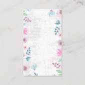 モノグラムヴィンテージ |フローラ背景 名刺 (裏面)