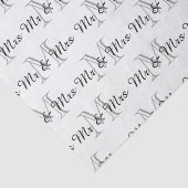 モノグラム上の氏及び夫人"文字シックなティッシュPAPER_ " 薄葉紙 (詳細)