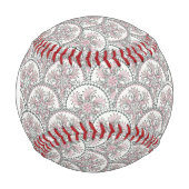 モノグラム中心ヴィンテージパターン 野球ボール (正面)