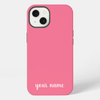 モノグラム中性ミニマル・ピンク iPhone 13ケース