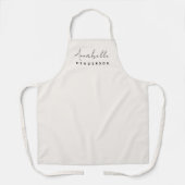 モノグラム中性 |ミニマモダンリストスタイリッシュ エプロン (正面)