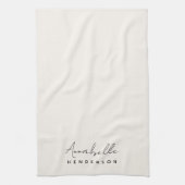 モノグラム中性 |ミニマモダンリストスタイリッシュ キッチンタオル (縦)