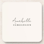 モノグラム中性 |ミニマモダンリストスタイリッシュ コースター (正面)