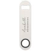 モノグラム中性 |ミニマモダンリストスタイリッシュ スピード栓抜き (裏面)