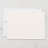 モノグラム中性 |ミニマモダンリストスタイリッシュ ノートカード (裏面)