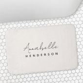 モノグラム中性 |ミニマモダンリストスタイリッシュ バスマット