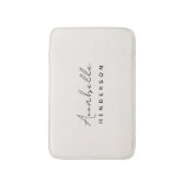 モノグラム中性 |ミニマモダンリストスタイリッシュ バスマット (正面縦)