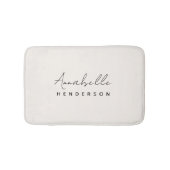 モノグラム中性 |ミニマモダンリストスタイリッシュ バスマット (正面)