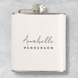 モノグラム中性 |ミニマモダンリストスタイリッシュ フラスク