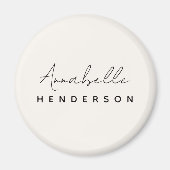 モノグラム中性 |ミニマモダンリストスタイリッシュ マグネット (正面)