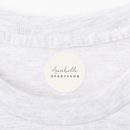 モノグラム中性 |ミニマモダンリストスタイリッシュ ラベル