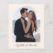 モノグラム予算結婚式招待状 (裏面)