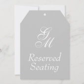 モノグラム予約結婚座席の大ラベル (正面)