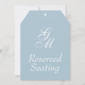 モノグラム予約結婚座席の大ラベル (裏面)