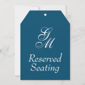 モノグラム予約結婚座席の大ラベル (正面)