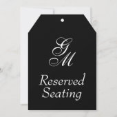 モノグラム予約結婚座席の大ラベル (正面)