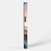 モノグラム付きの山の日の出 iPhoneケース (右側面)