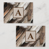 モノグラム付きショーレリン流木写真 名刺 (正面/裏面)