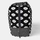 モノグラム付きテニスボールパターン化粧品バッグ ドップキット (右)