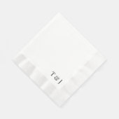 モノグラム付きナプキン 縁ありランチョンナプキン (角)