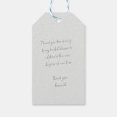 モノグラム付きピンクボウ ギフトタグ (裏面)