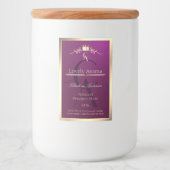 モノグラム付きブルゴーニュ製縁ど品ラベル フードラベル (正面)