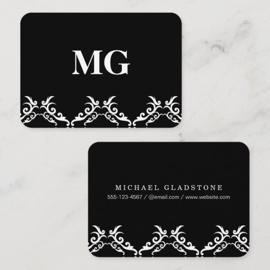 モノグラム企業の/ 名刺 (正面/裏面)