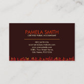 モノグラム会計会社 – シェード・オブ・レッド 名刺 (裏面)