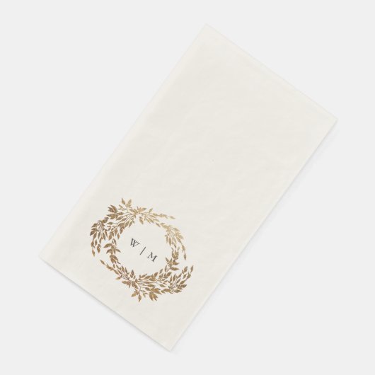 モノグラム伝統的クレストクラシックエレガントな結婚式 (コーナー)