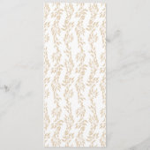 モノグラム伝統的クレストクラシックエレガントな結婚式 プログラム (裏面)