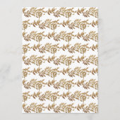 モノグラム伝統的クレストクラシックエレガントな結婚式 招待状 (裏面)