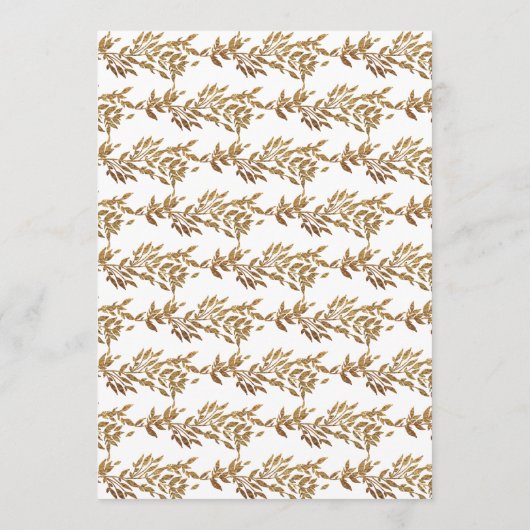 モノグラム伝統的クレストクラシックエレガントな結婚式 招待状 (裏面)