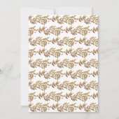 モノグラム伝統的クレストクラシックエレガントな結婚式 招待状 (裏面)