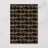 モノグラム伝統的ブラッククレストクラシックズ結婚ス エンクロージャーカード (裏面)