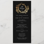 モノグラム伝統的ブラッククレストクラシックズ結婚ス プログラム (正面)